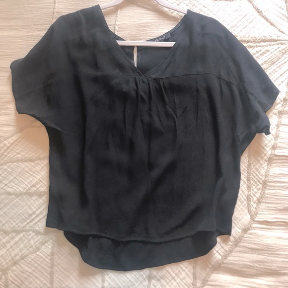Madewell black rhyme top - Picture 2 of 2